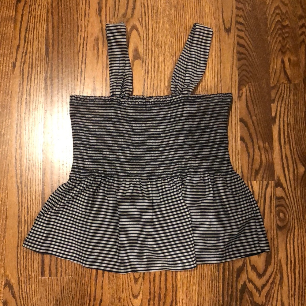 Madewell Smocked Striped Tank
